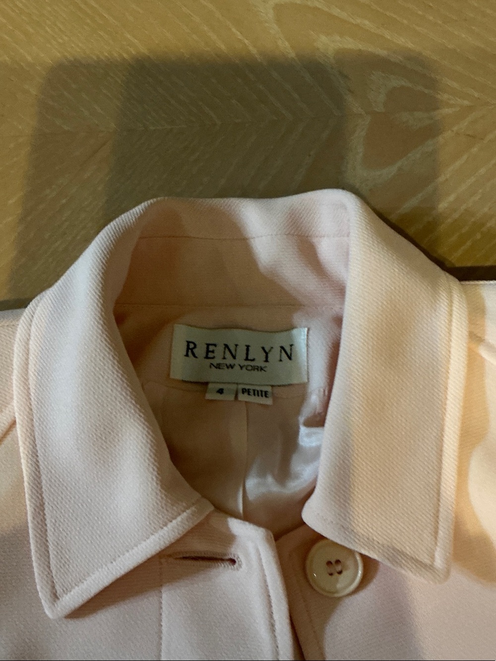 Renlyn of New York pale pink jump suit size 4 petit